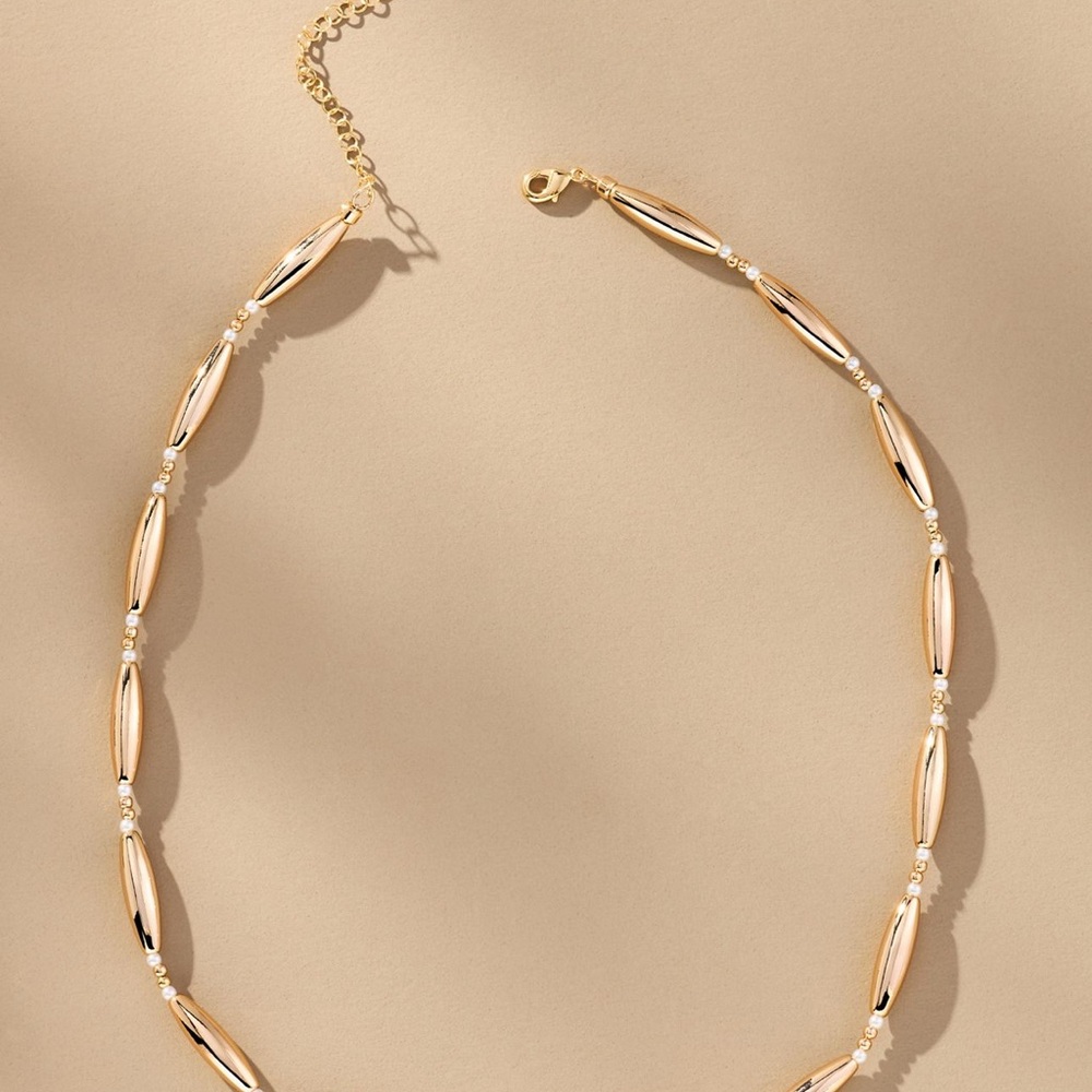 NWT - Anthropologie Gold and Silver Layered Necklace